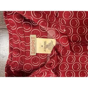 Vintage 90's Esprit Happy Smiley Face Shirt Button Down Men's Size Medium